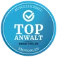 TOP-Anwalt, ausgezeichnet und empfohlen von Beratung.de